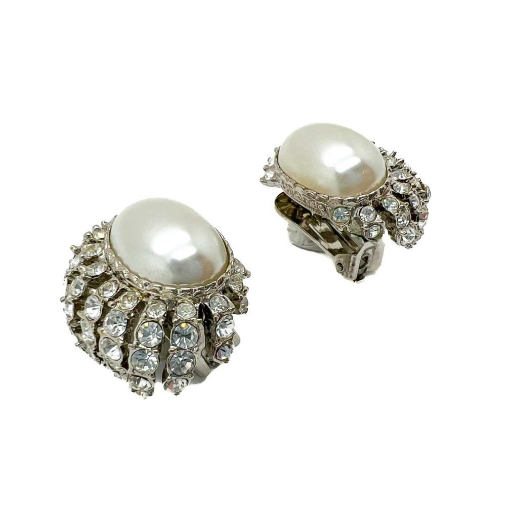 Vintage Kenneth Jay Lane Mabe Pearl Earrings