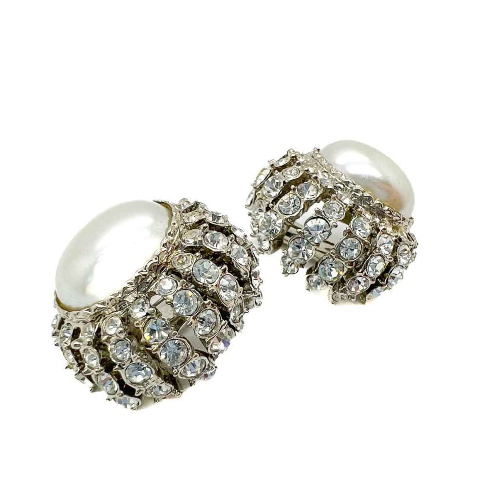 Vintage Kenneth Jay Lane Mabe Pearl Earrings