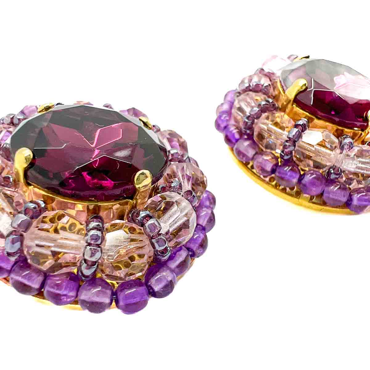 Jennifer Gibson Jewellery 1812 (3) Vintage Grand Amethyst Crystal Earrings