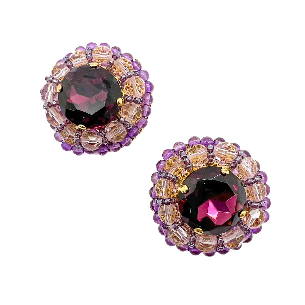 Jennifer Gibson Jewellery 1812 (5) Vintage Grand Amethyst Crystal Earrings