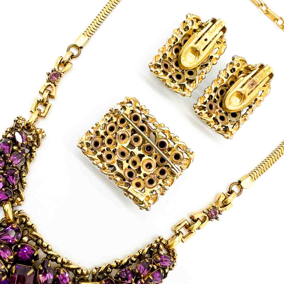 Jennifer Gibson Jewellery 1813 (1) Vintage Barclay Amethyst Necklace