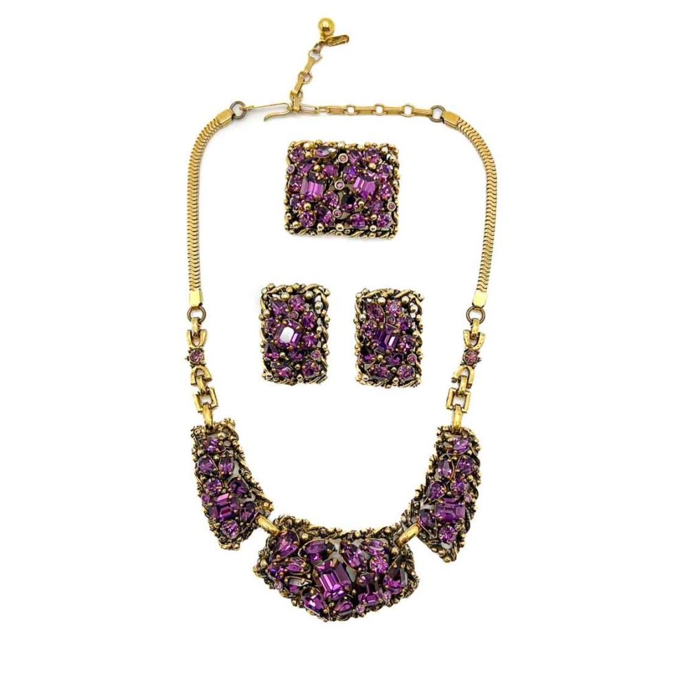 Vintage Barclay Amethyst Necklace