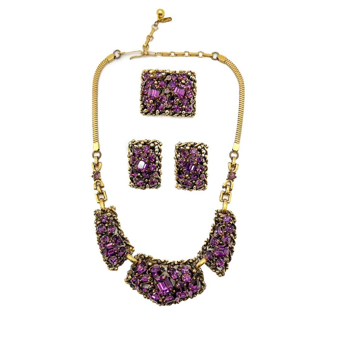 Jennifer Gibson Jewellery 1813 (2) Vintage Barclay Amethyst Necklace