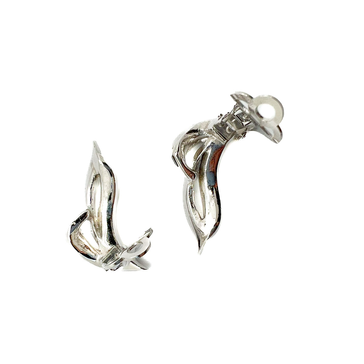 Jennifer Gibson Jewellery 1814 (6) Vintage Sapphire Paste Swoosh Earrings