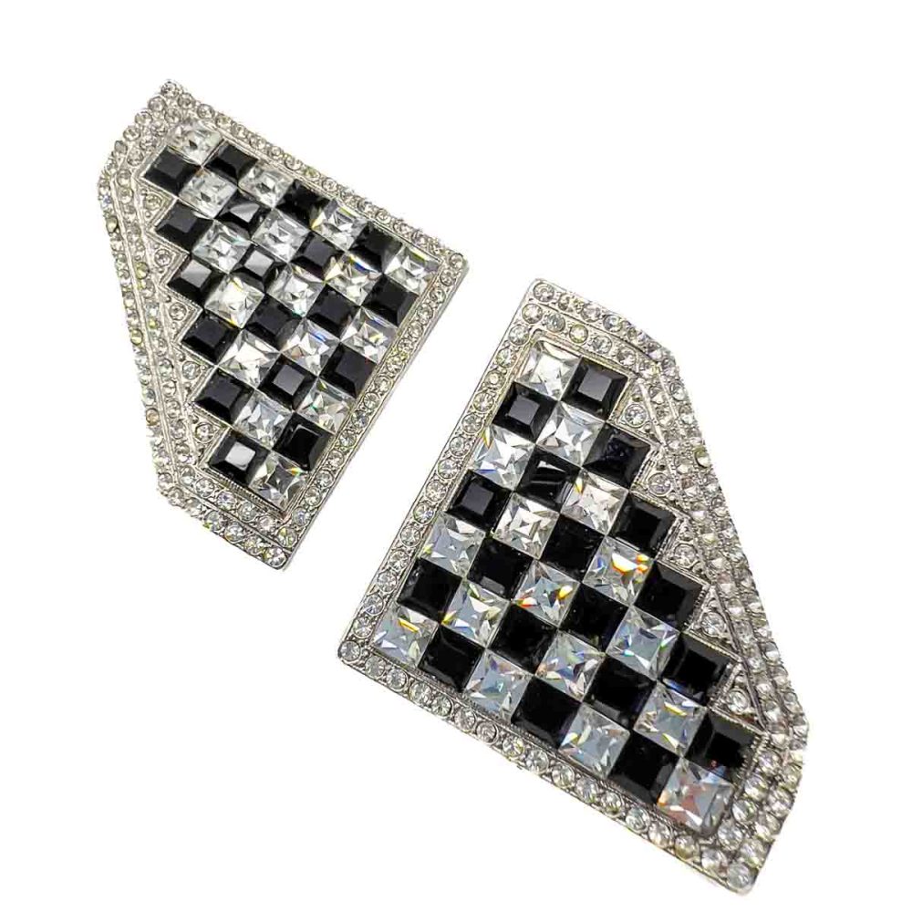 Vintage Butler & Wilson Checkerboard Earrings