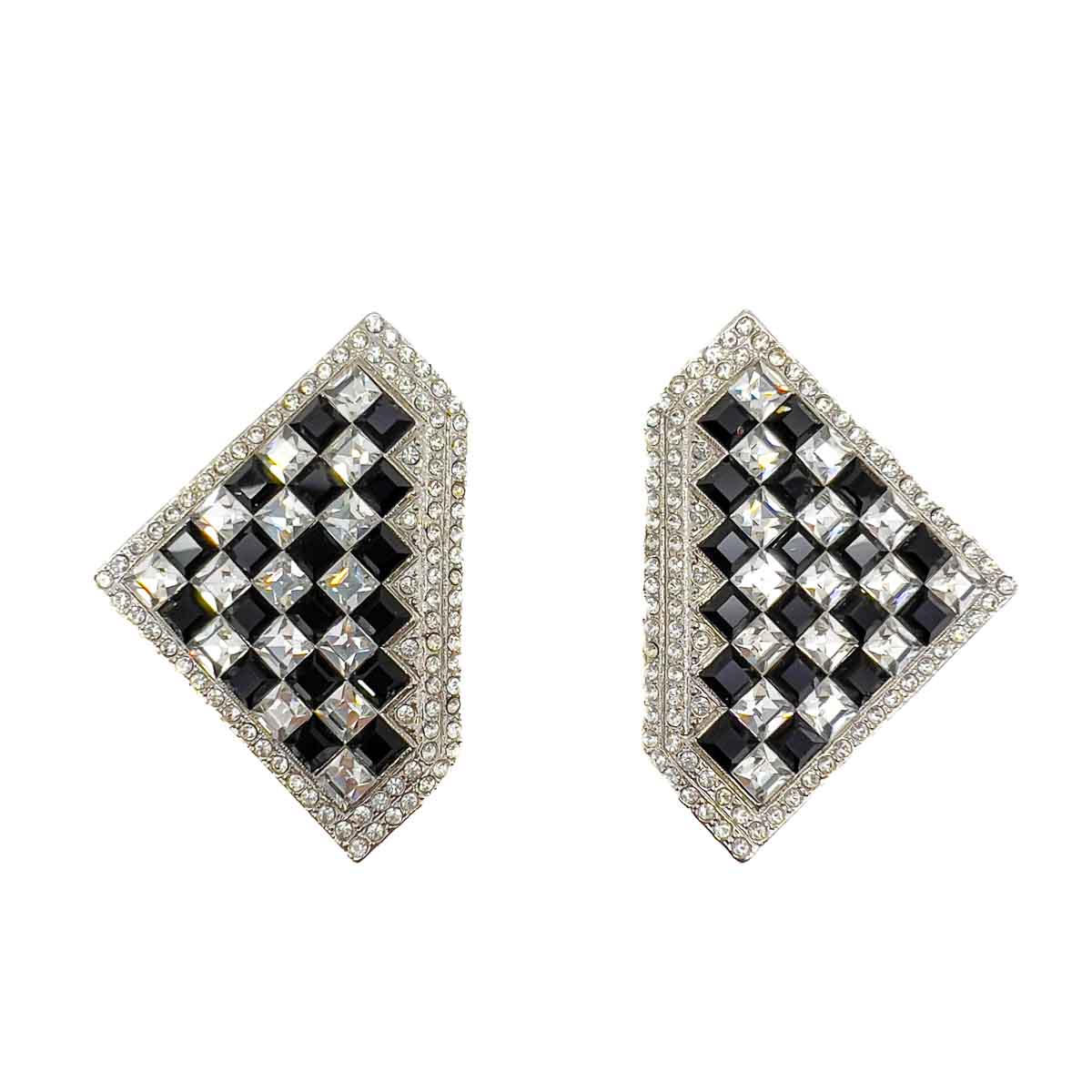 Jennifer Gibson Jewellery 1820 (2) Vintage Butler & Wilson Checkerboard Earrings