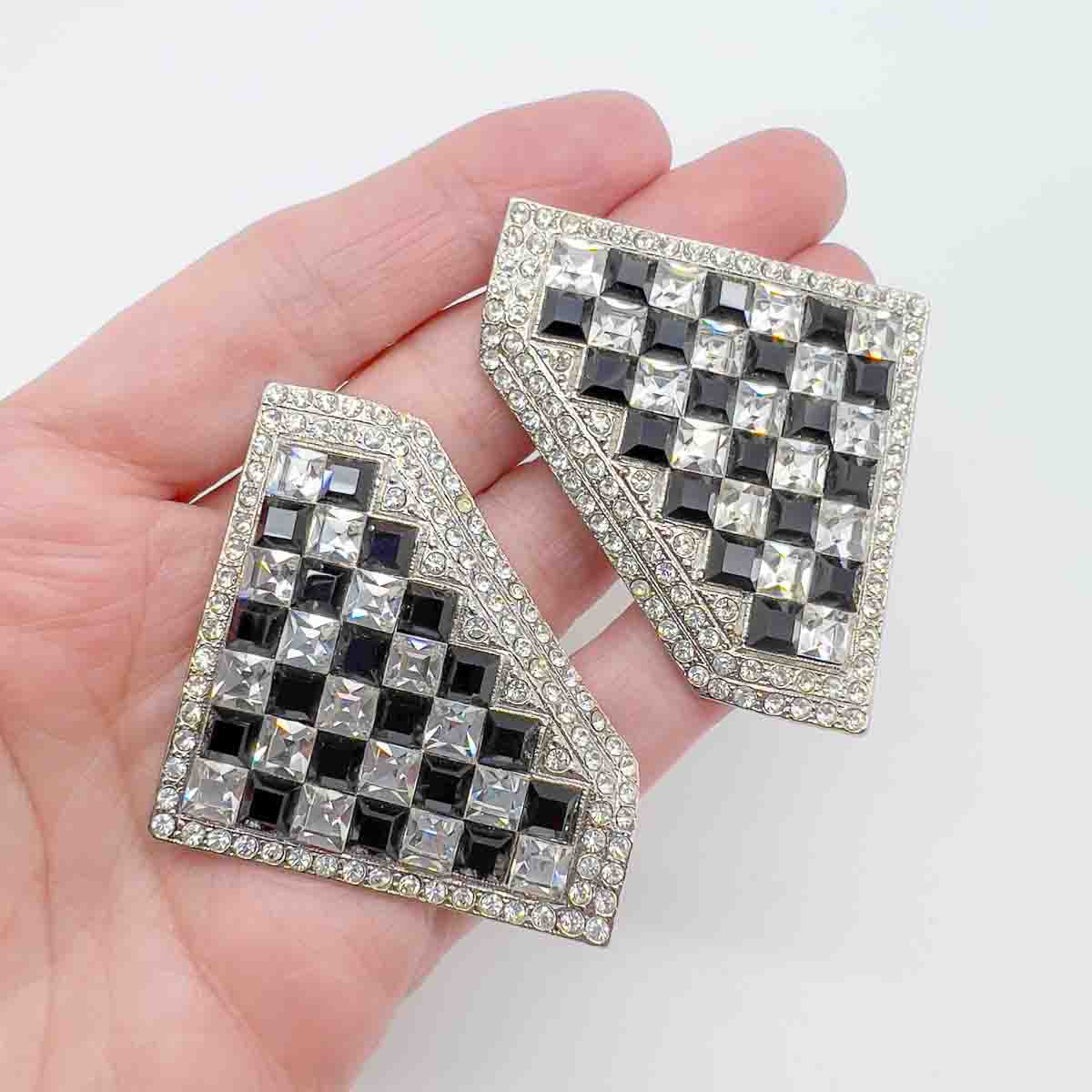 Jennifer Gibson Jewellery 1820 (6) Vintage Butler & Wilson Checkerboard Earrings