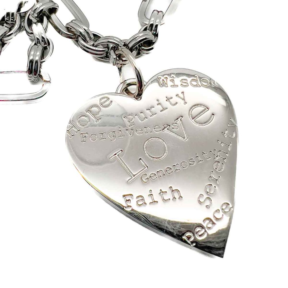 Vintage Edouard Ramboud Heart Necklace