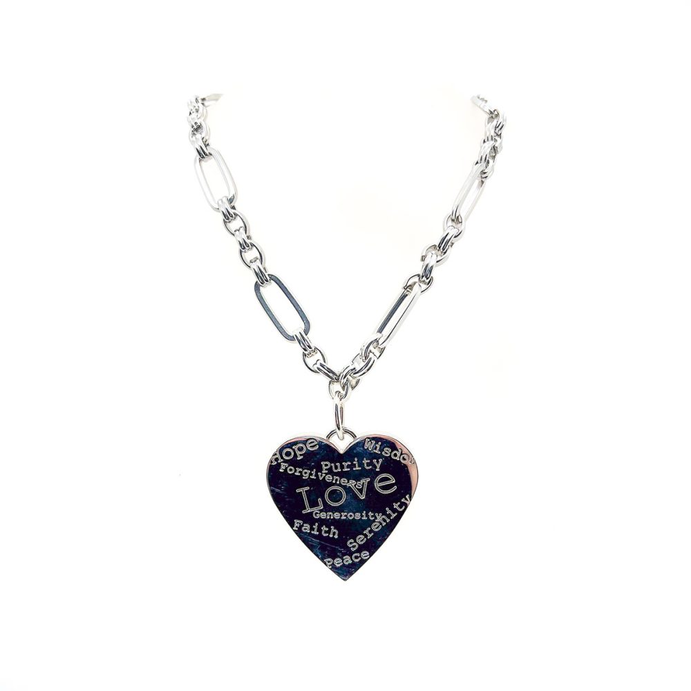 Vintage Edouard Ramboud Heart Necklace