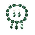 Jennifer Gibson Jewellery 1825 (4) Vintage Emerald Crystal Demi Parure