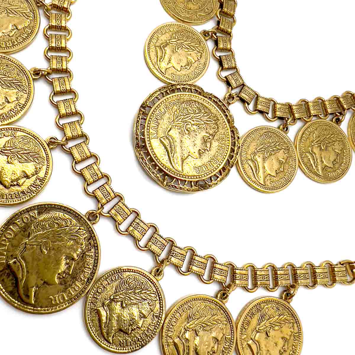 Jennifer Gibson Jewellery 1830 (4) Vintage Goldette Chunky Coin Necklace