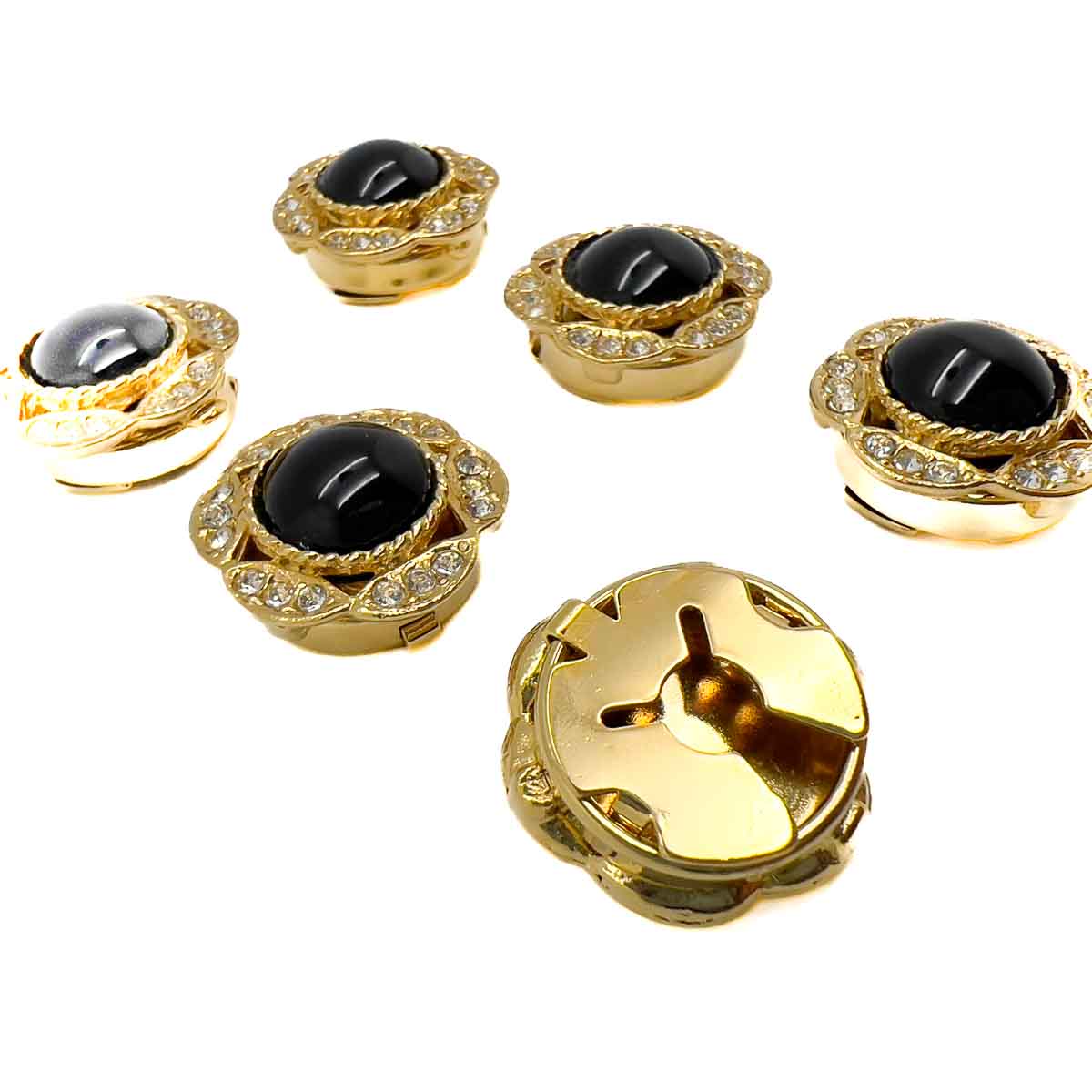 Jennifer Gibson Jewellery 1831 (4) Vintage Cabochon Button Covers