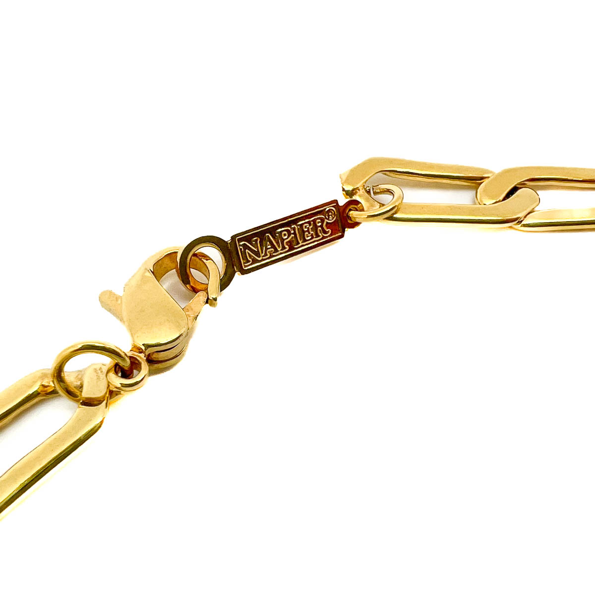 Jennifer Gibson Jewellery 1835 (4) Vintage Napier Elongated Link Necklace