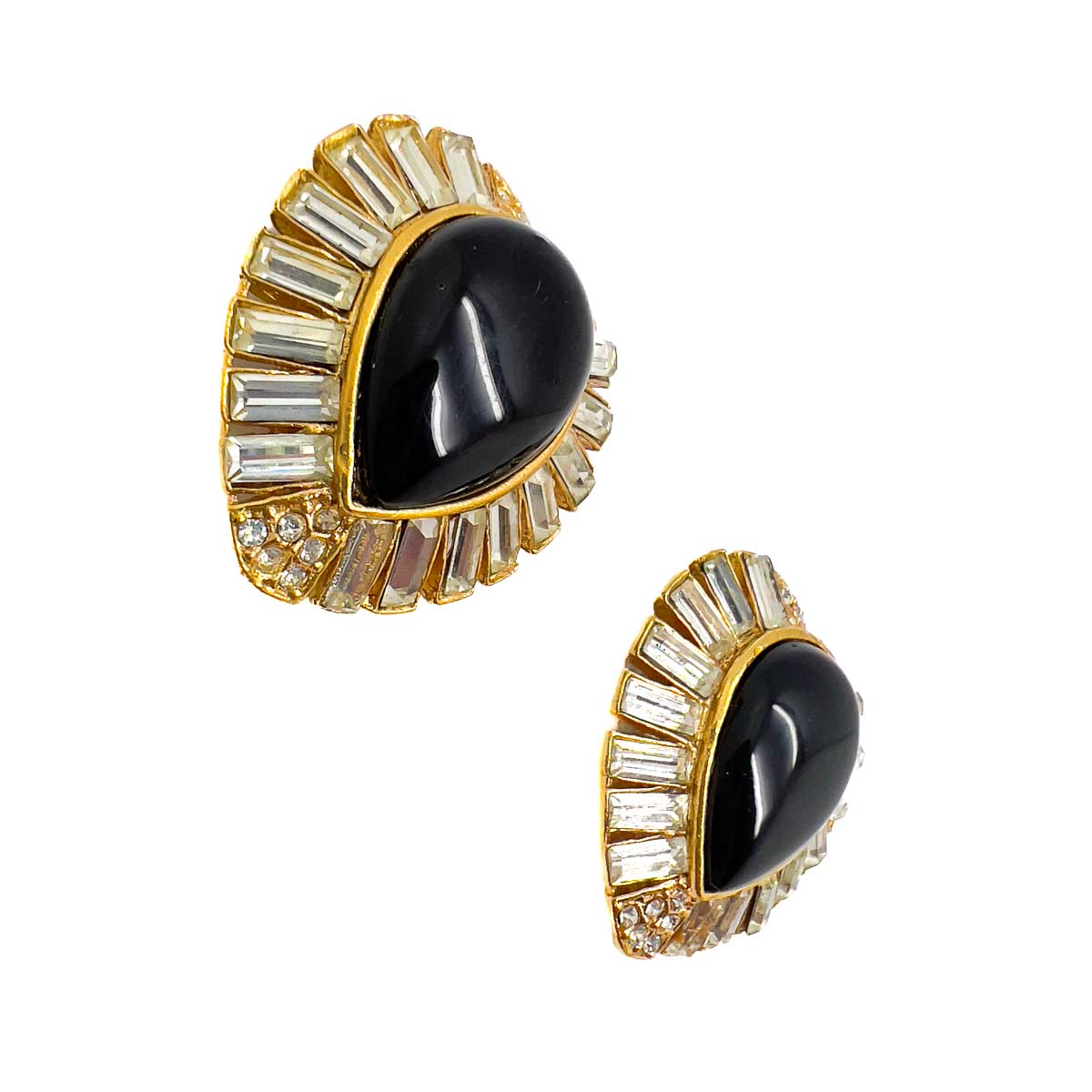 Jennifer Gibson Jewellery 1836 (3) Vintage Cabochon Heart Earrings