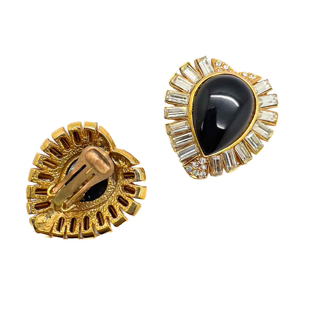 Jennifer Gibson Jewellery 1836 (5) Vintage Cabochon Heart Earrings