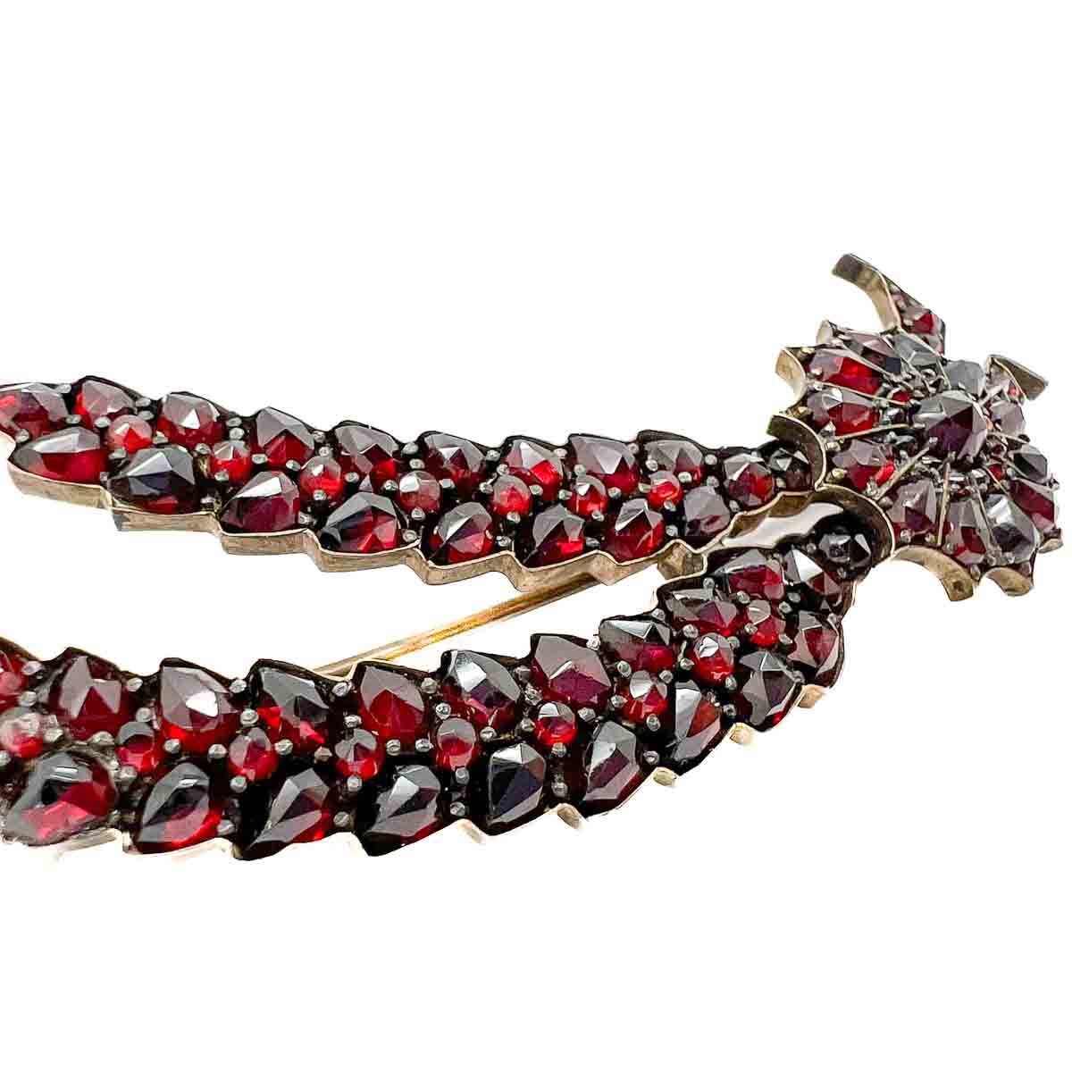 Jennifer Gibson Jewellery 1839 (6) Antique Bohemian Garnet Floral Spray