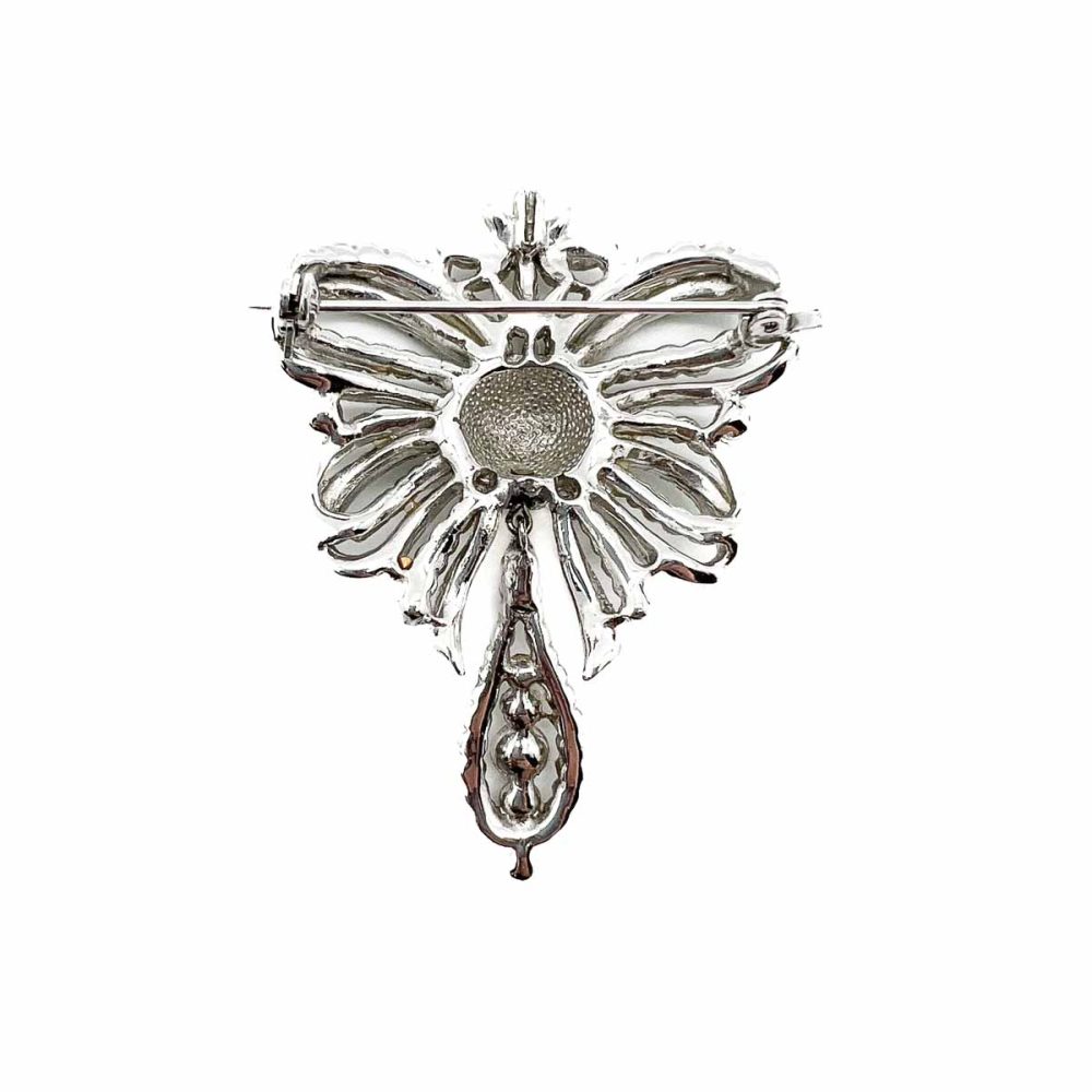 Vintage Edwardian Inspired Emerald Paste Brooch