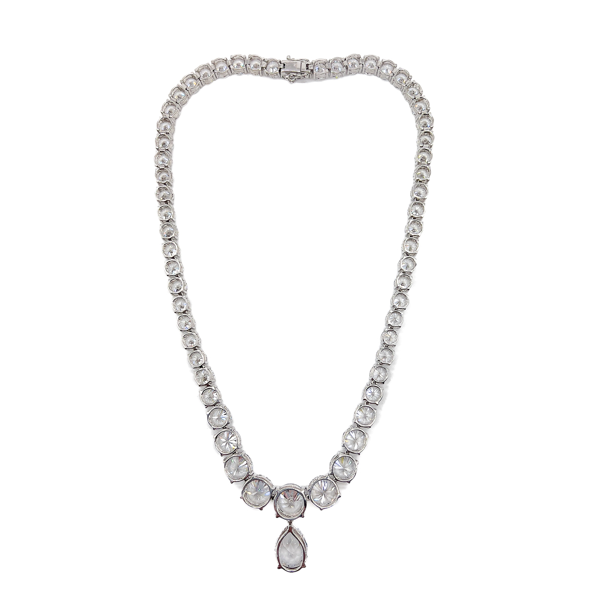 Jennifer Gibson Jewellery 1847 (5) Vintage Silver Riviere Droplet Necklace