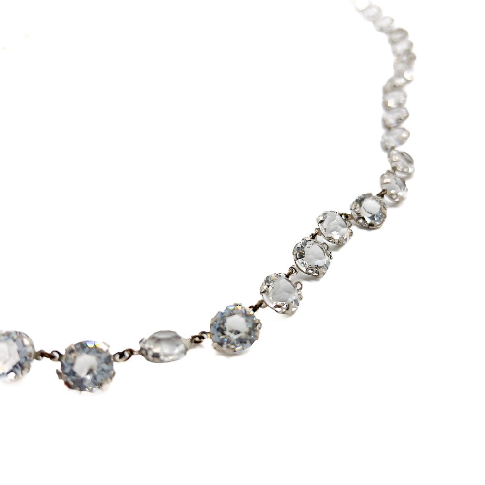 Antique Crystal Riviere Necklace