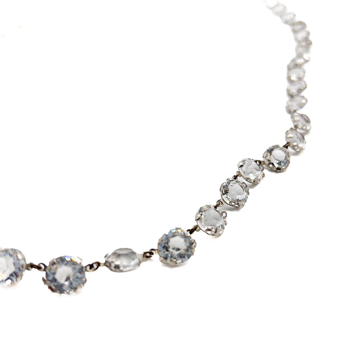 Jennifer Gibson Jewellery 1848 (2) Antique Crystal Riviere Necklace