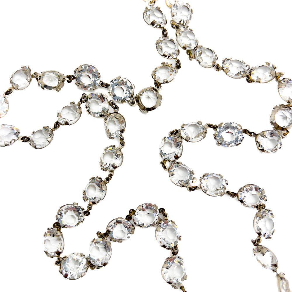 Antique Crystal Riviere Necklace