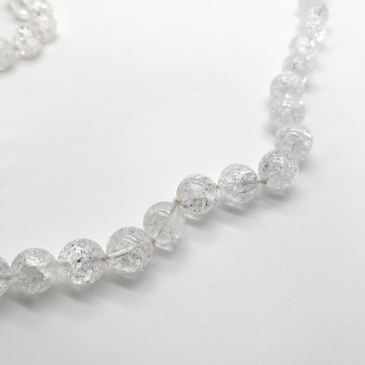 Jennifer Gibson Jewellery 1850 (3) Vintage 9ct Crackle Rock Crystal Necklace