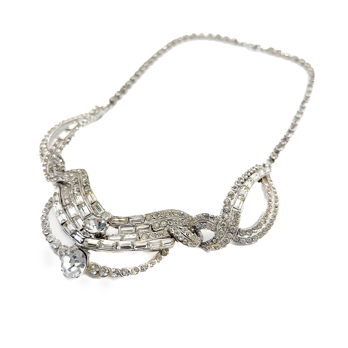 Jennifer Gibson Jewellery 1851 (3) Vintage Hollywood Deco Paste Necklace