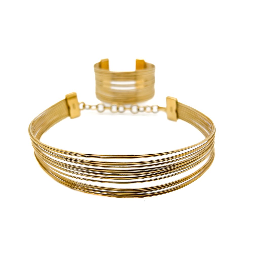 Vintage Dior J'adore Tribale Collar and Cuff
