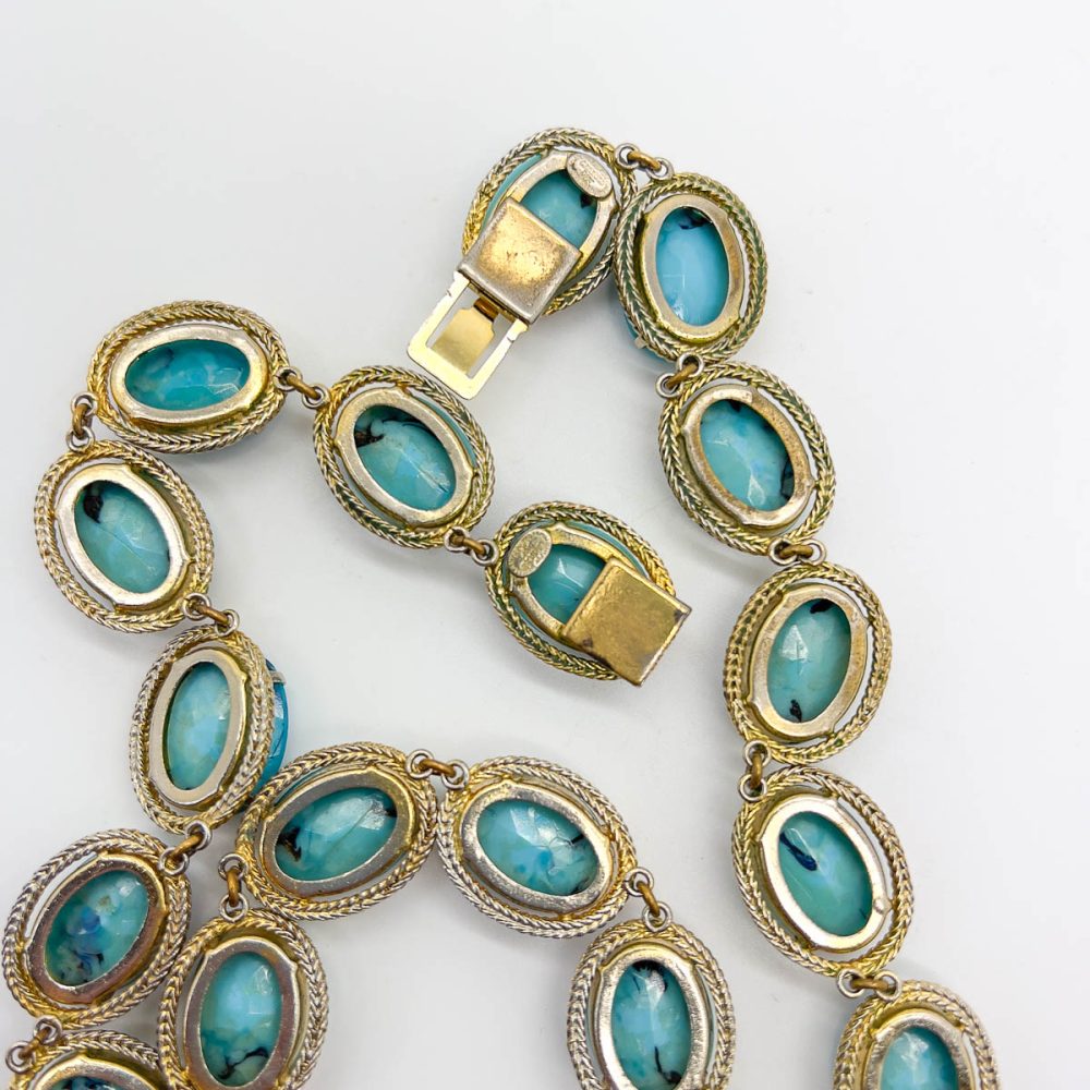 Vintage Dior Turquoise Riviere Necklace