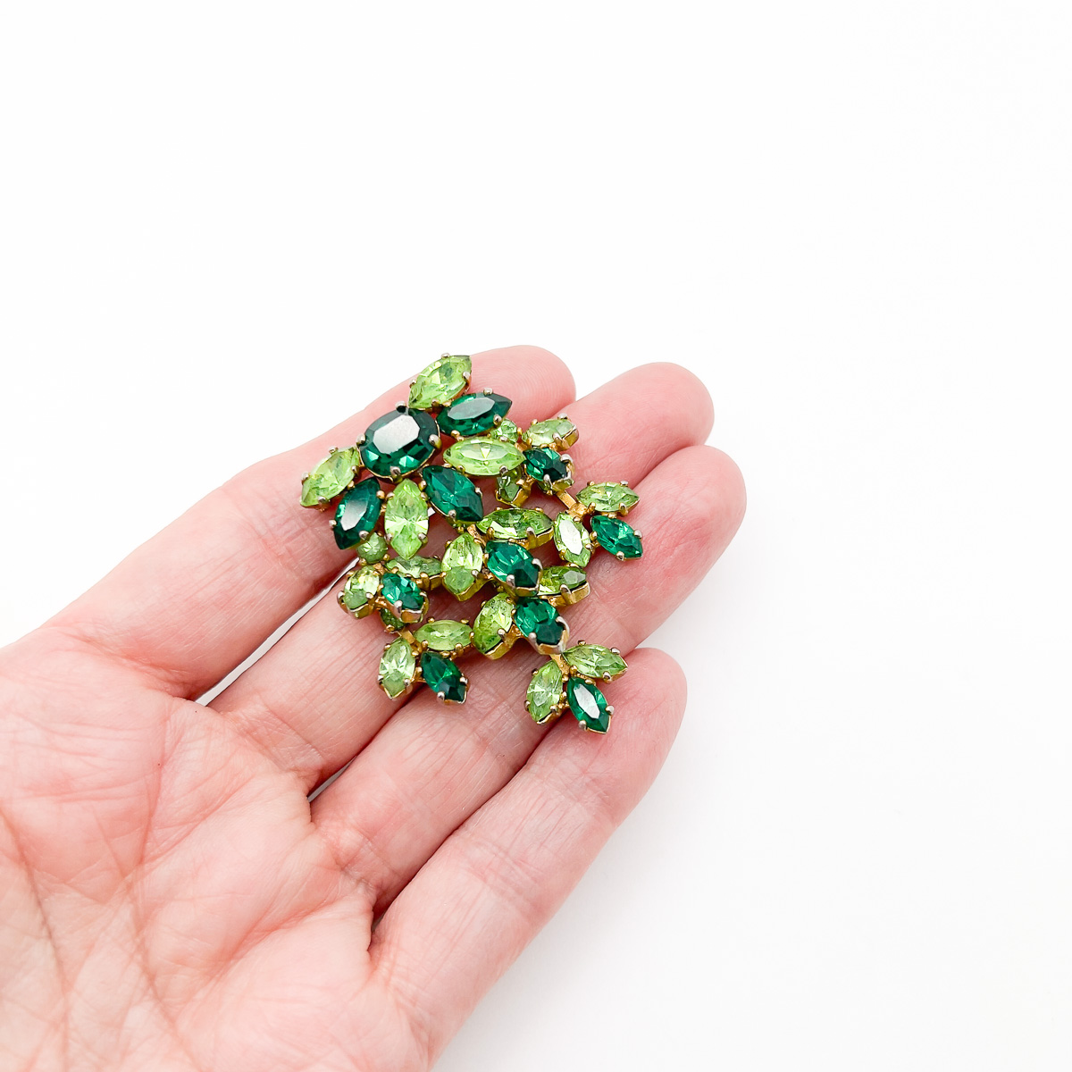 Jennifer Gibson Jewellery 1857 (4) Vintage Mitchel Maer Emerald Brooch