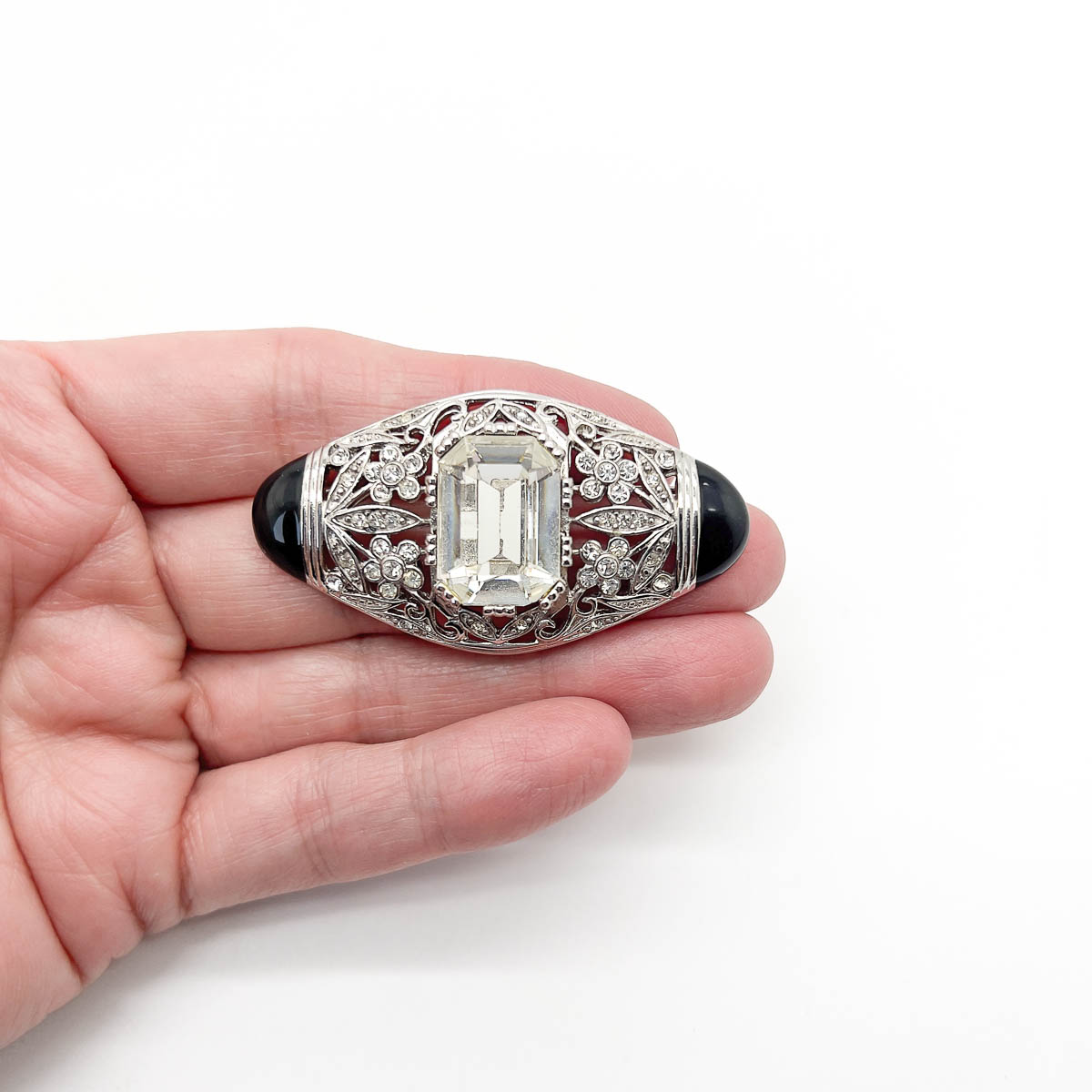 Jennifer Gibson 1864 (4) Vintage Givenchy Deco Inspired Brooch