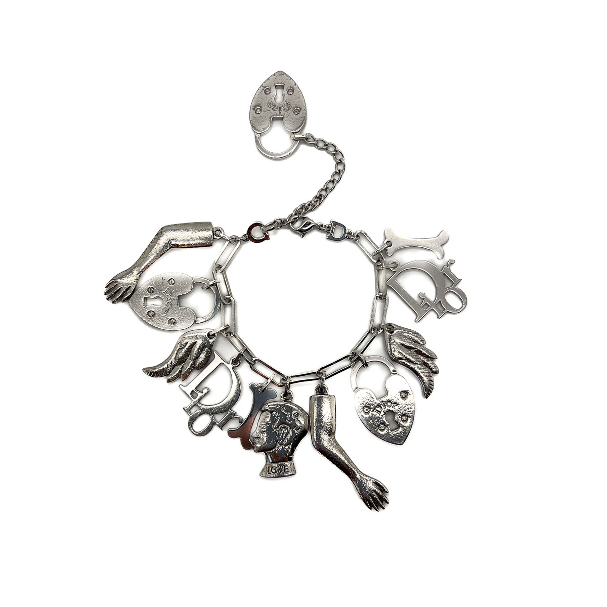 Jennifer Gibson Jewellery 1862 (8) Vintage Dior Galliano Charm Bracelet