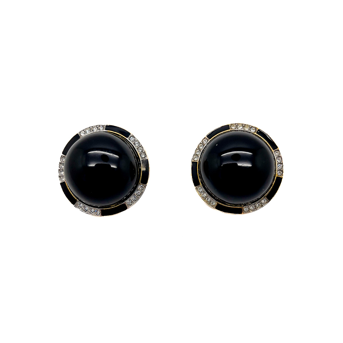 Jennifer Gibson Jewellery 1878 (4) Vintage KJL Deco Dome Earrings
