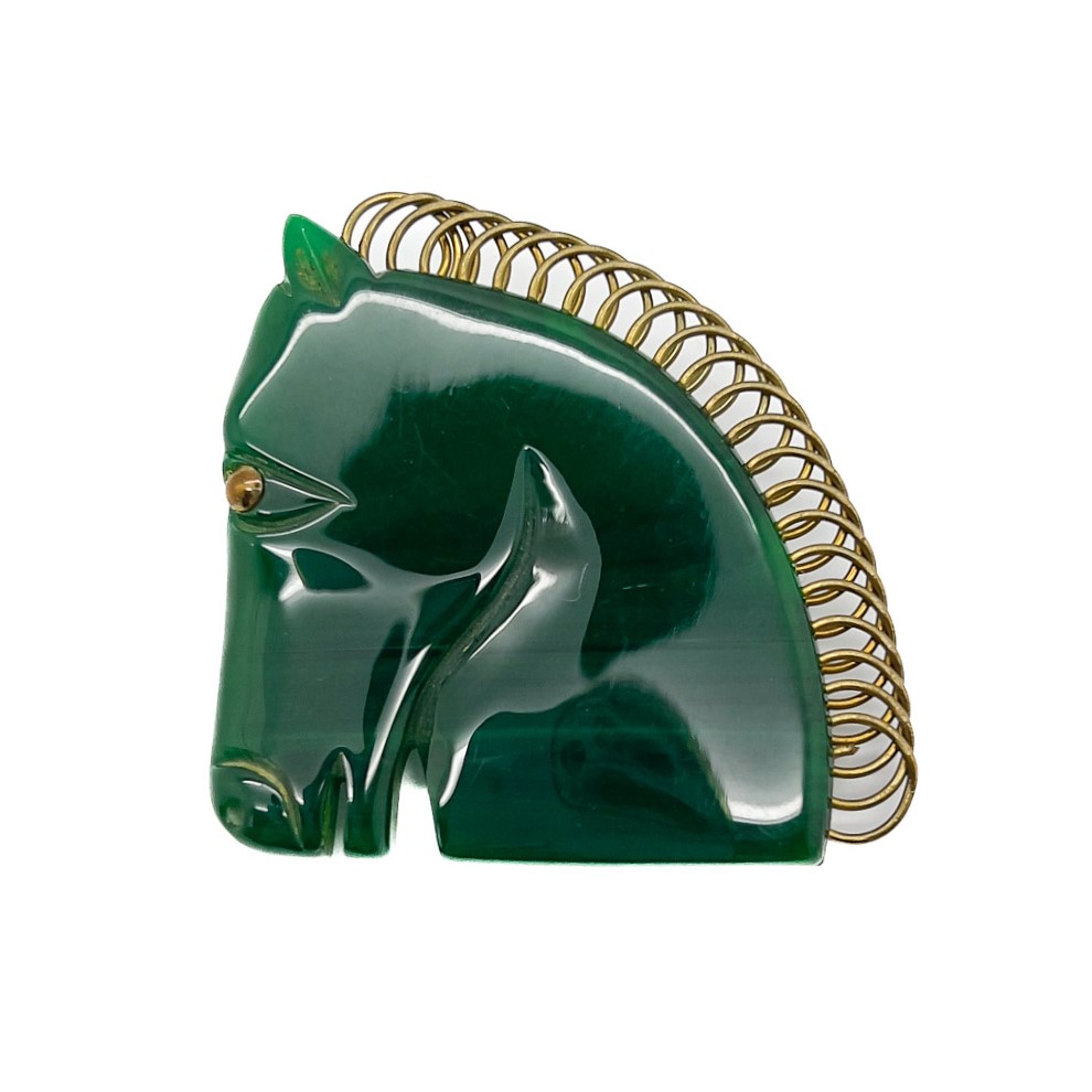 Vintage Bakelite Horse Brooch
