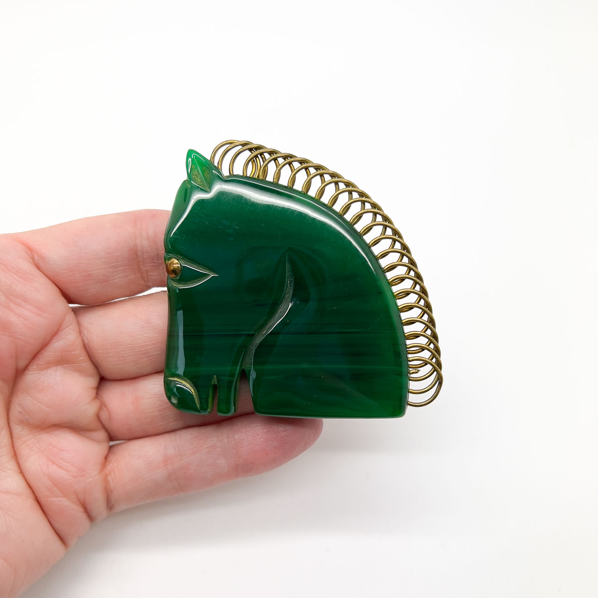 Jennifer Gibson Jewellery 1892 (4) Vintage Bakelite Horse Brooch