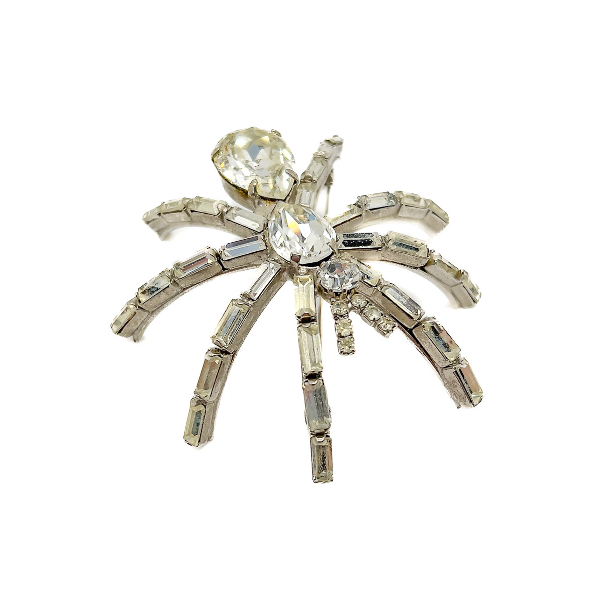 Jennifer Gibson Jewellery 1896 (1) Vintage Crystal Spider Brooch