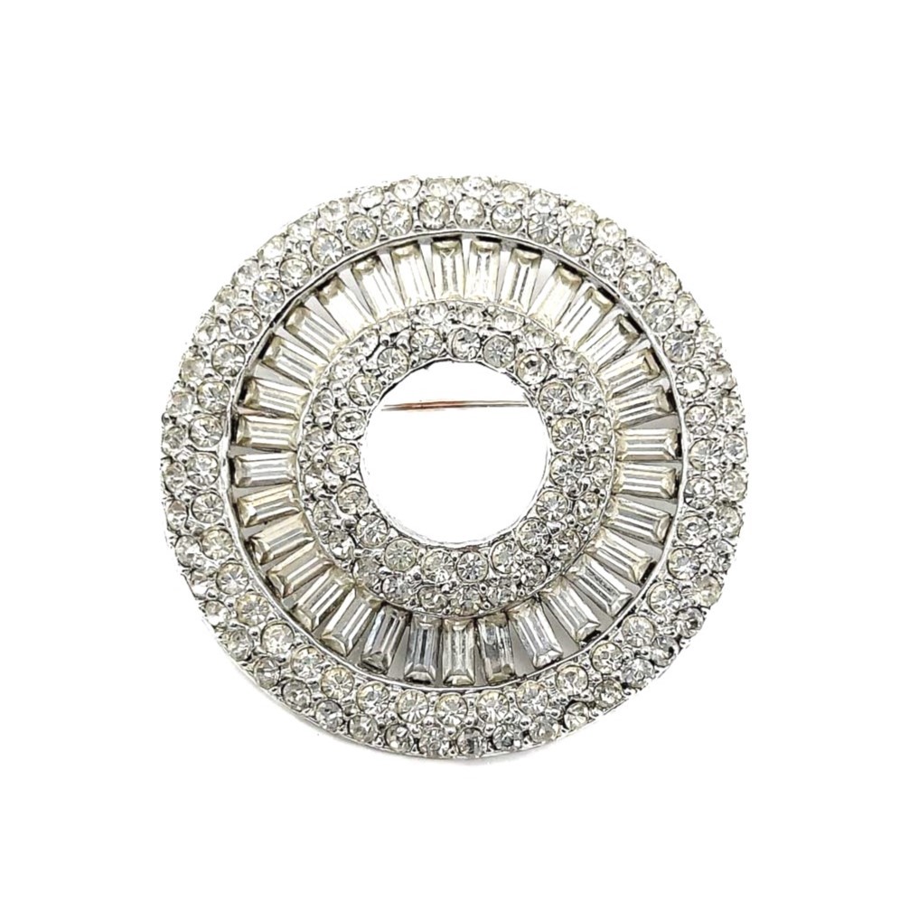 Vintage Art Deco Target Brooch
