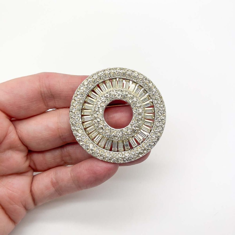 Vintage Art Deco Target Brooch