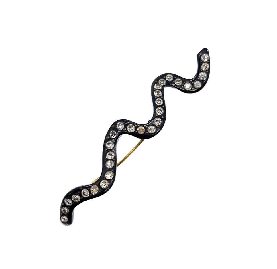 Vintage Art Deco Snake Brooch