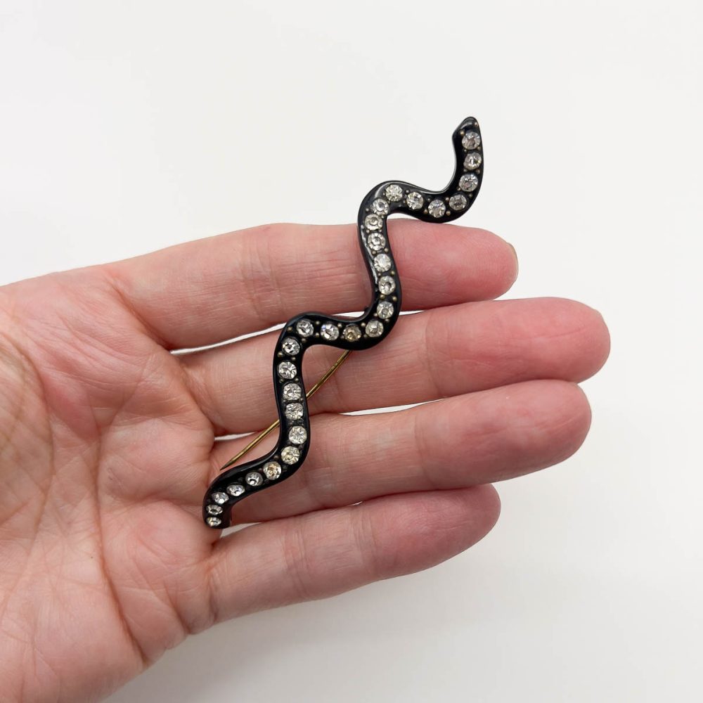 Vintage Art Deco Snake Brooch