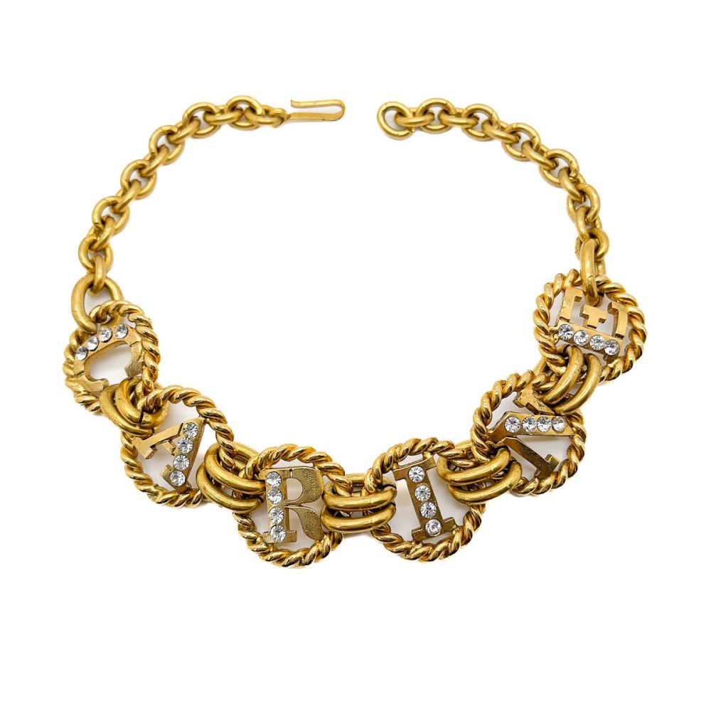 Vintage Carine Paris Logo Choker