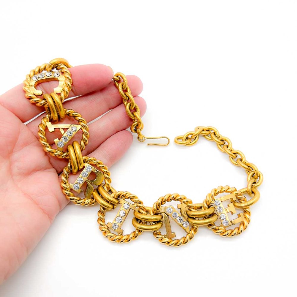 Vintage Carine Paris Logo Choker