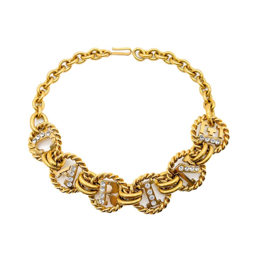 Vintage Carine Paris Logo Choker
