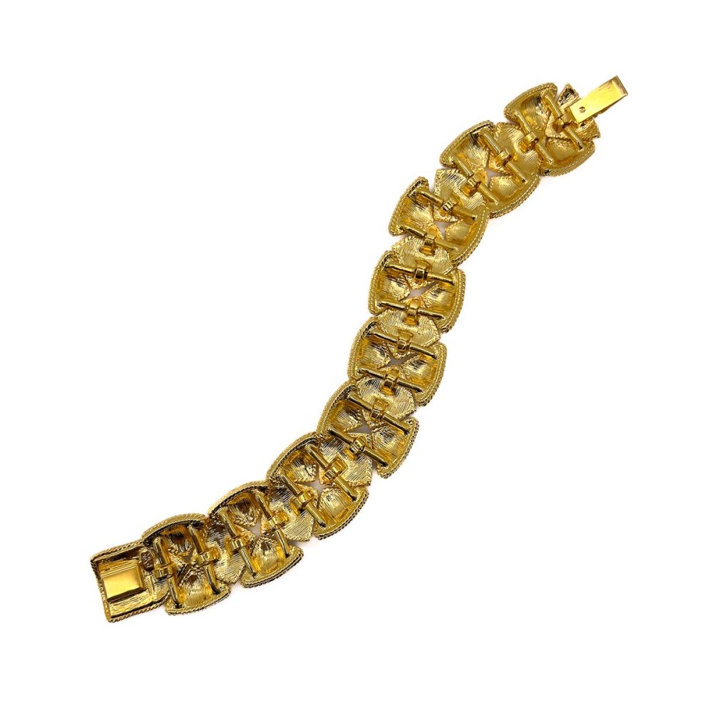 Vintage Joan Rivers Crystal Matelassé Bracelet