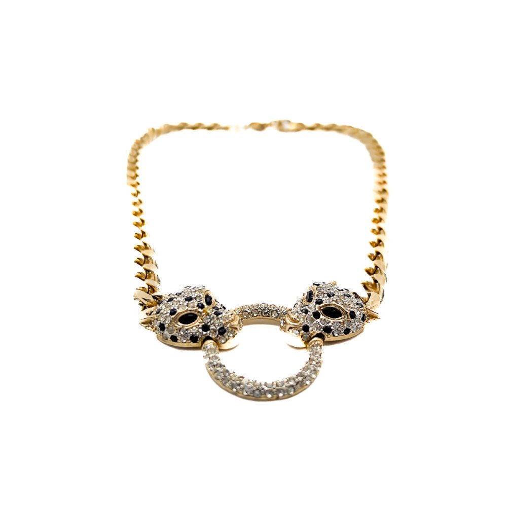 Vintage Butler & Wilson Leopard Necklace