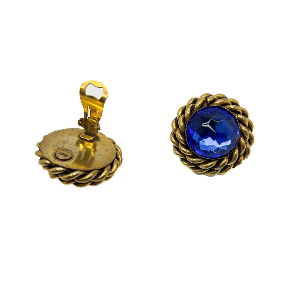 Butler & Wilson Electric Blue Earrings