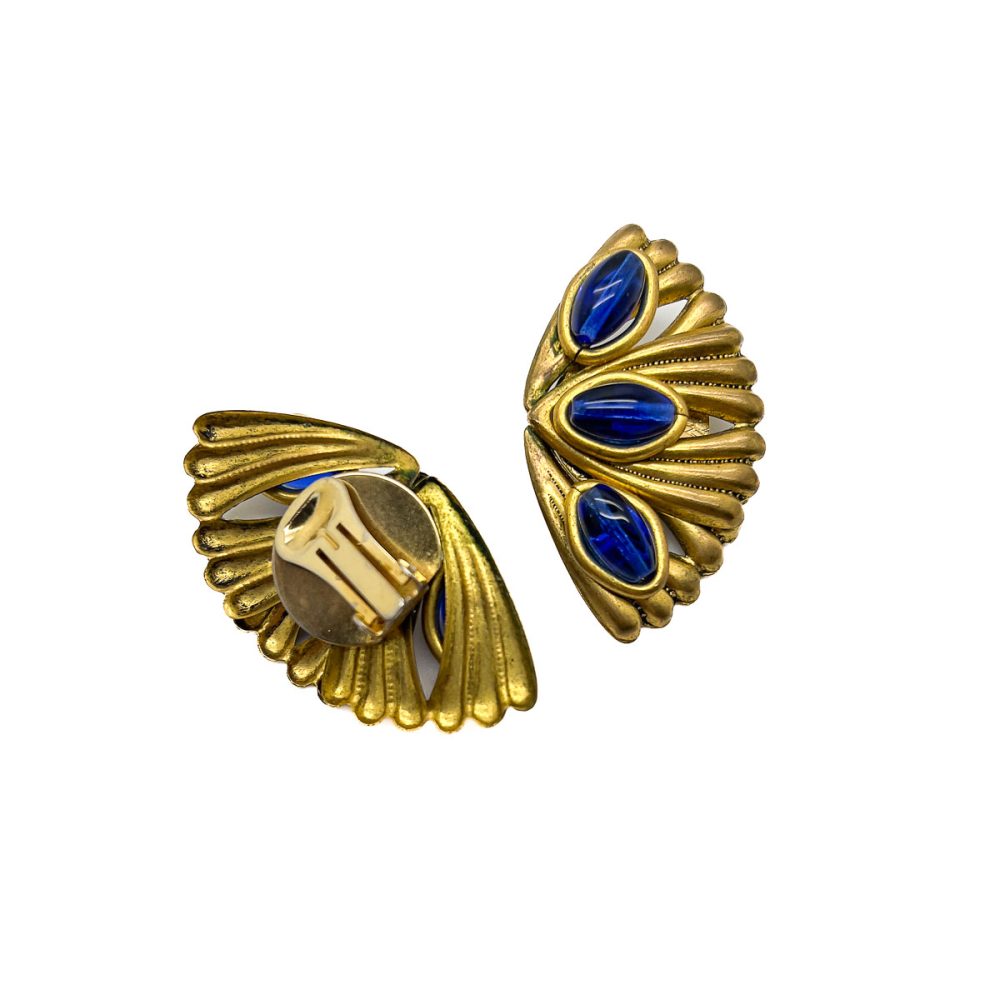 Vintage French Fan Earrings