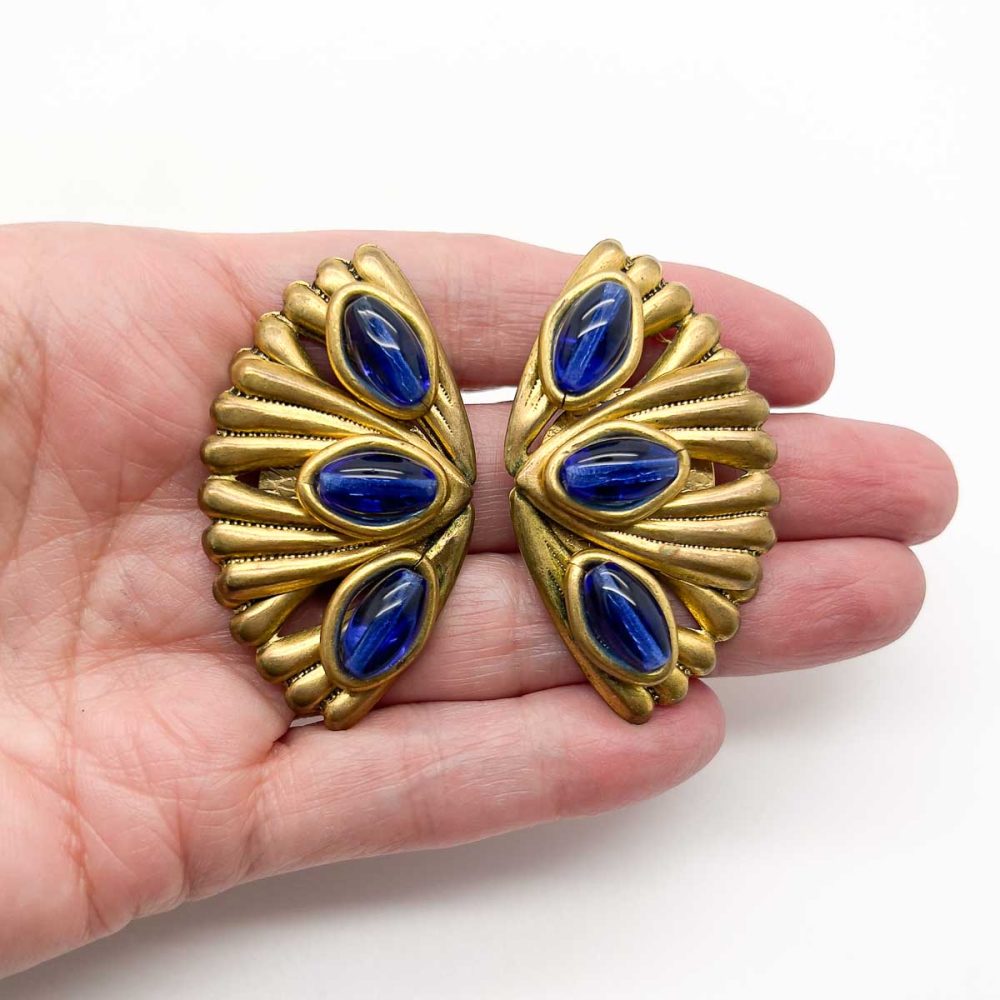 Vintage French Fan Earrings