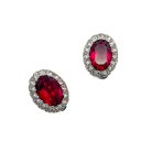 Jennifer Gibson Jewellery 1913 (2) Vintage Ruby Glass Earrings