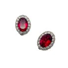Jennifer Gibson Jewellery 1913 (2) – Copy Vintage Ruby Glass Earrings